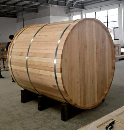 Silver Lake 4-6 Person Hemlock Barrel Sauna thumbnail 5