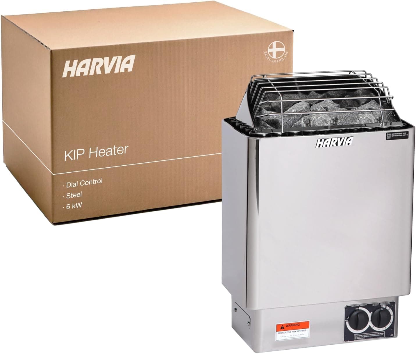 Harvia KIP 6kW Electric Sauna Heater with Stones - Image 1