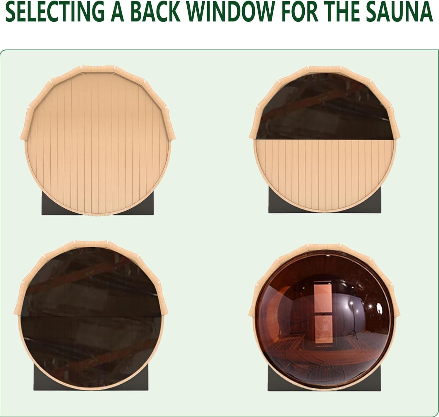 Smartmak 2-8 Person Outdoor Barrel Sauna thumbnail 5