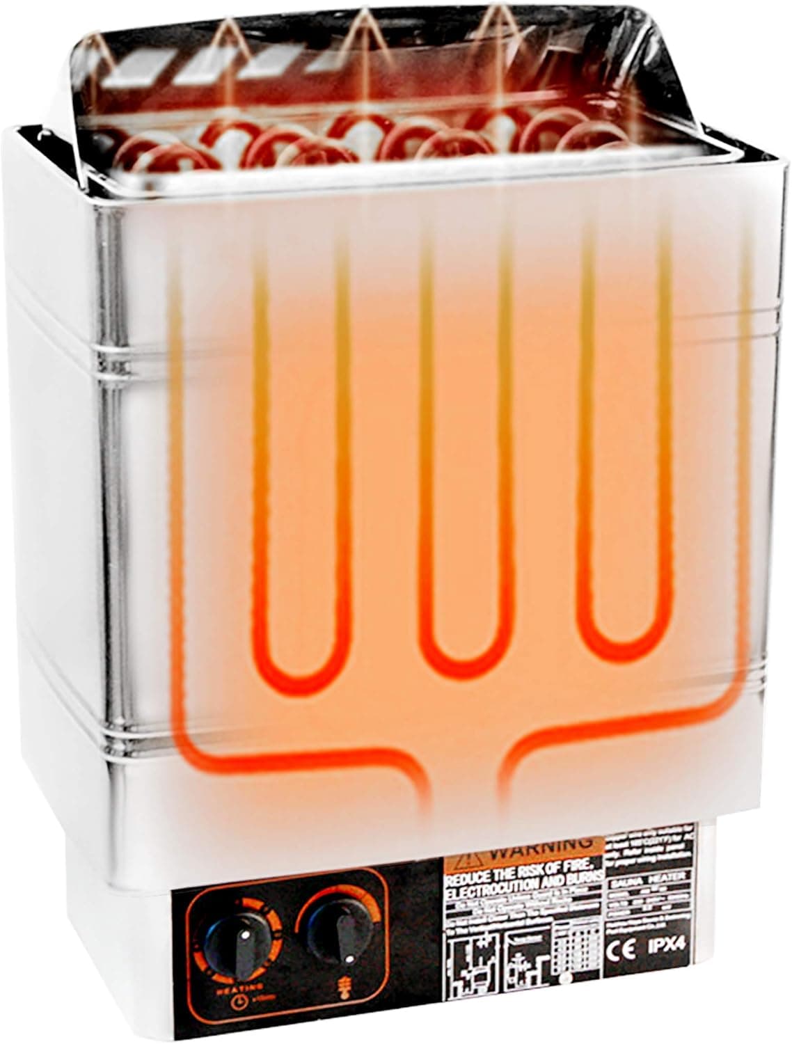 Cedar 6KW Wet Dry Outdoor Barrel Sauna thumbnail 6