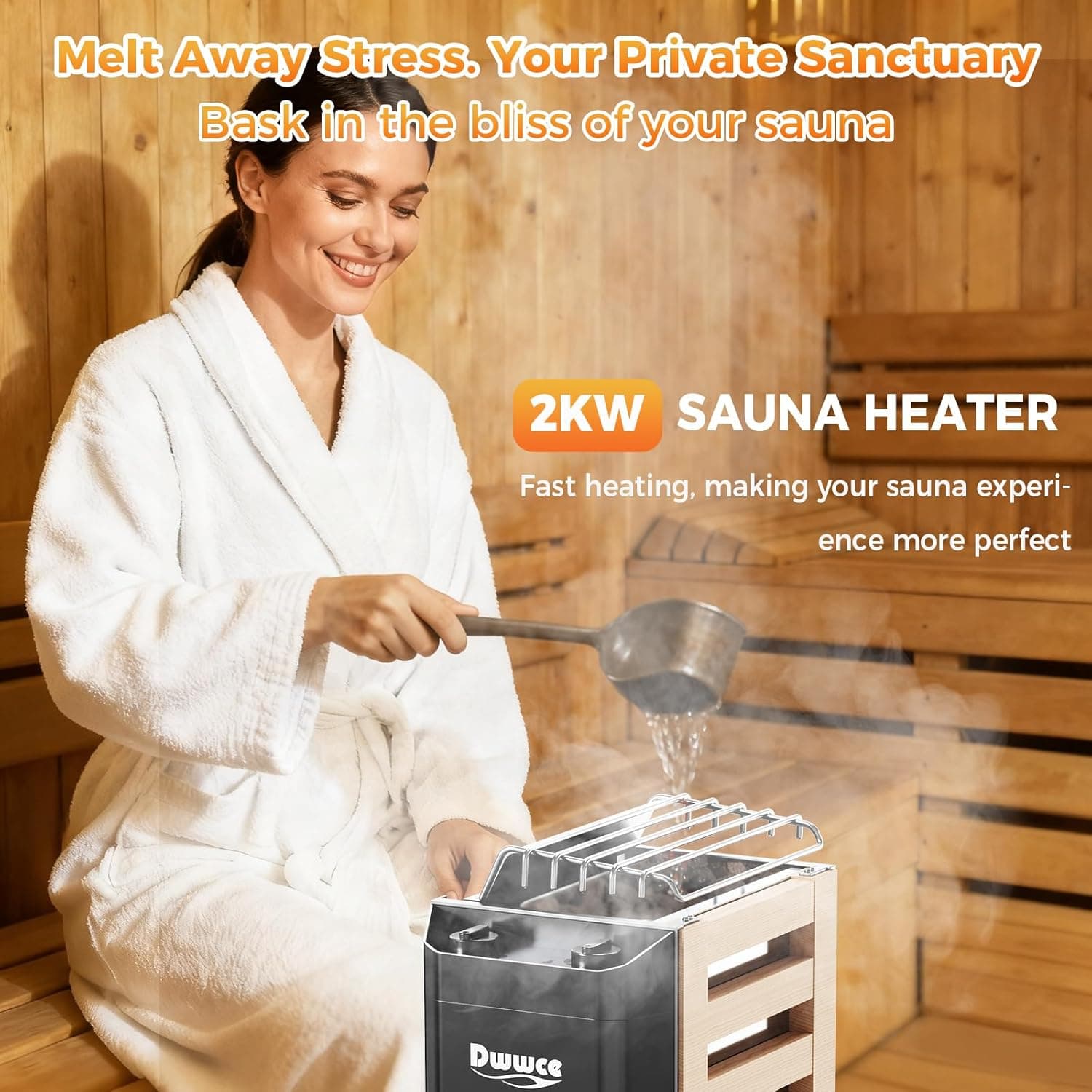 2KW Electric Sauna Heater with Timer thumbnail 2