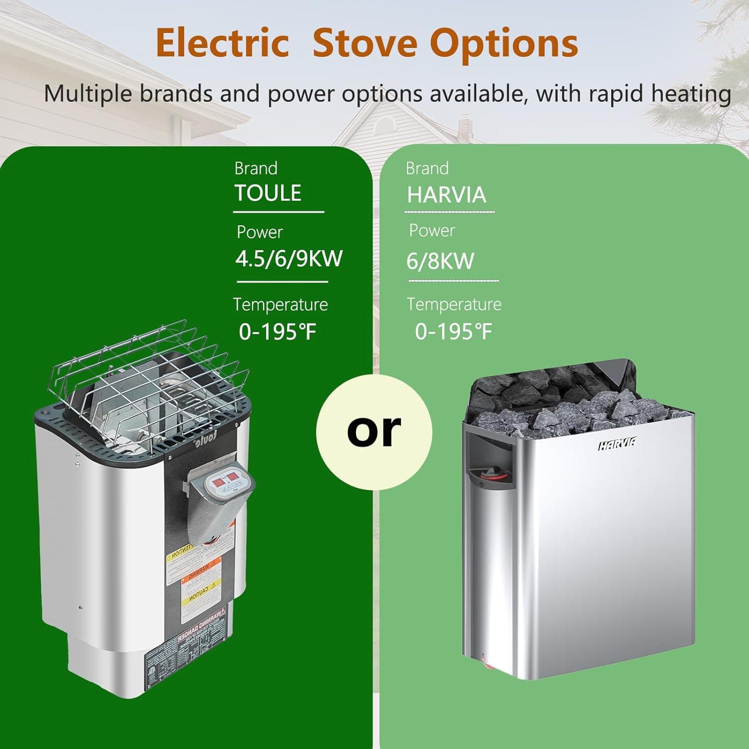 Smartmak 2-8 Person Outdoor Barrel Sauna thumbnail 2