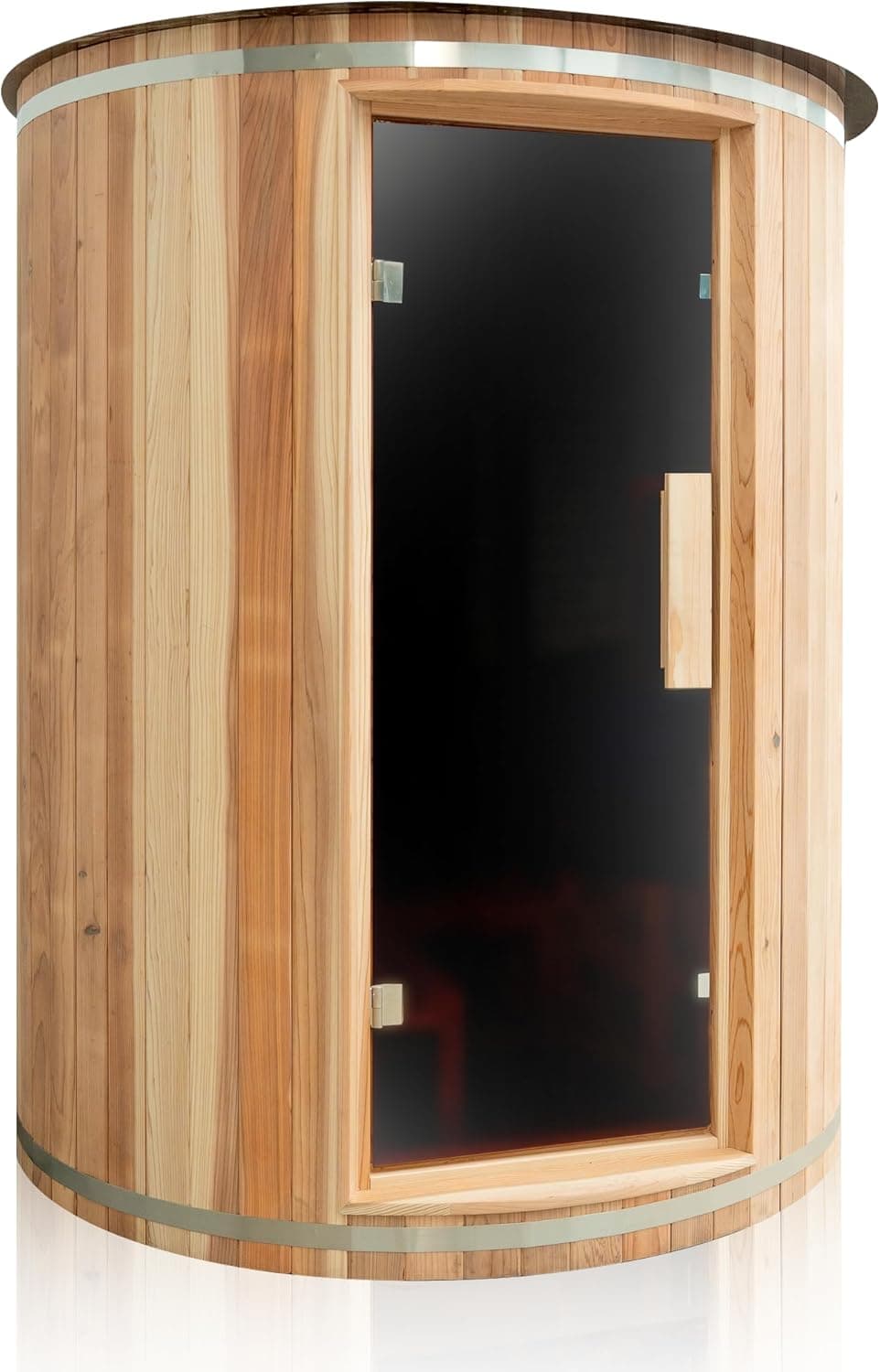 Harvia 4-Person Canadian Cedar Vertical Barrel Sauna - Image 1