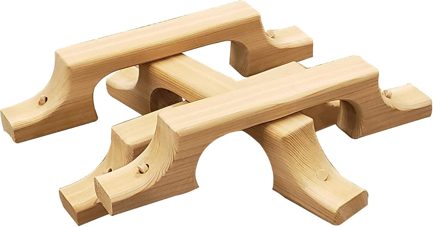 Cedar Sauna Door Handle with Cedar Buttons thumbnail 2