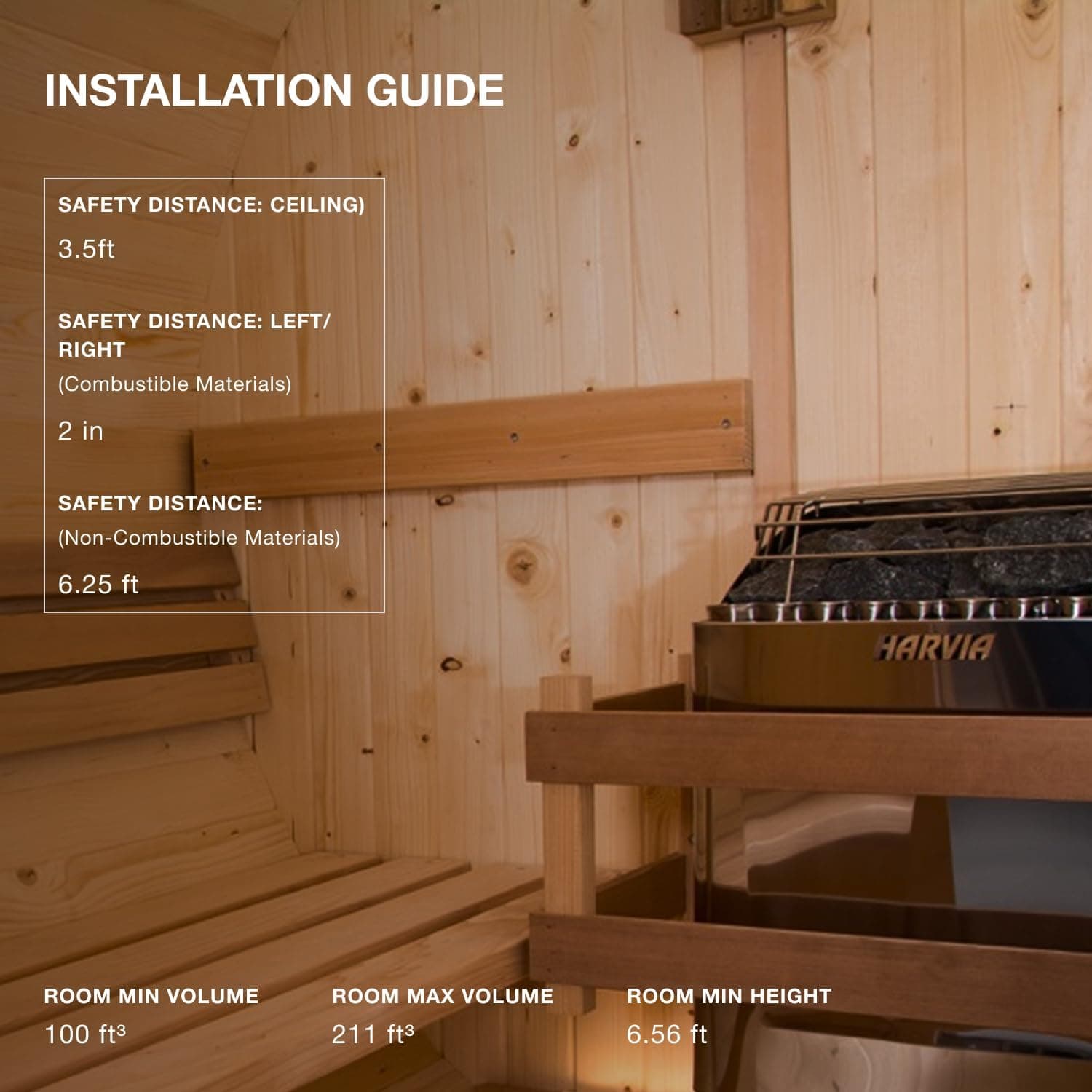 Harvia KIP 8kW Electric Sauna Heater with Stones thumbnail 5