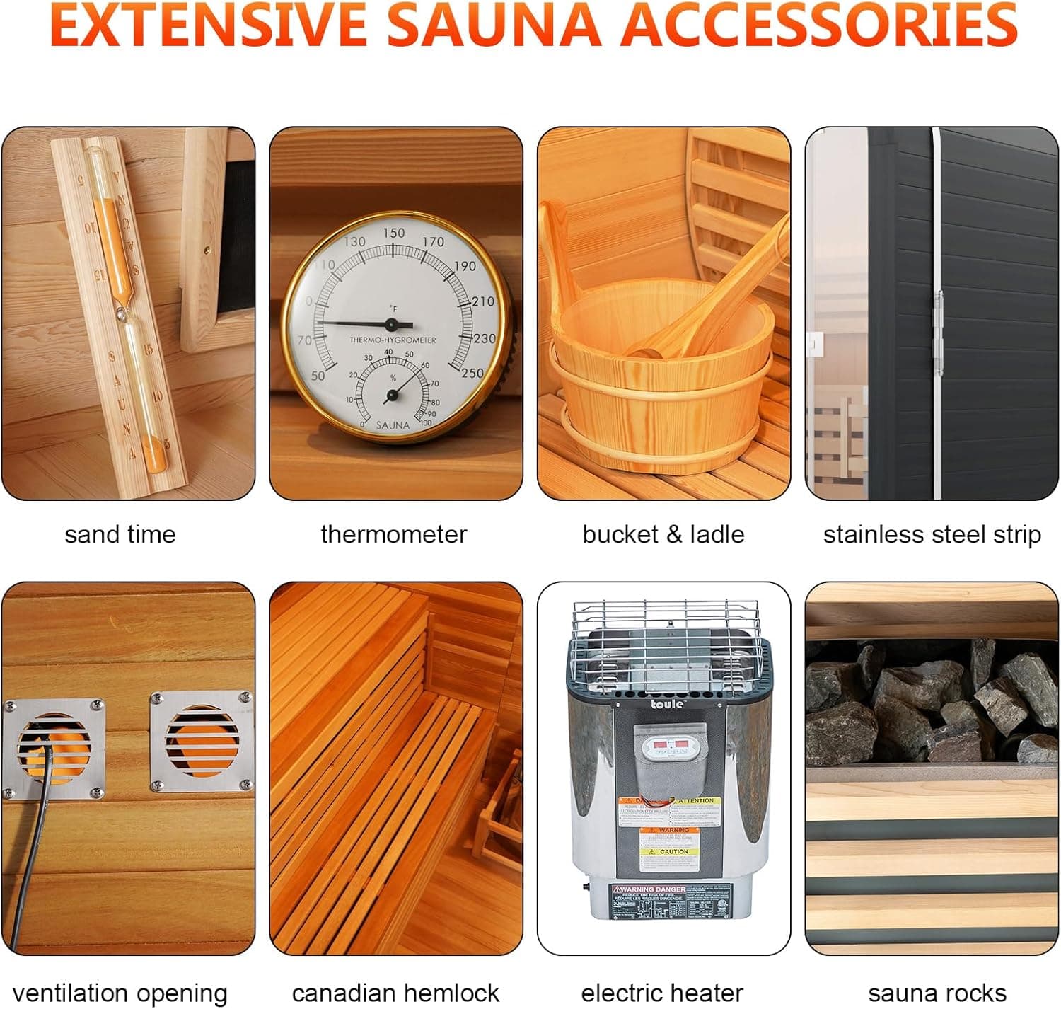 4-Person Canadian Hemlock Barrel Steam Sauna thumbnail 5