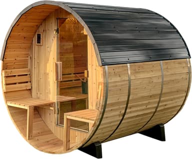 Backyard Discovery Paxton 2-4 Person Cedar Barrel Sauna