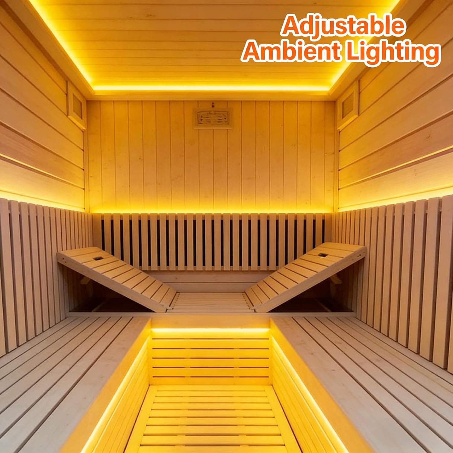 4-Person Finnish Cedar Barrel Sauna with Glass Front thumbnail 6