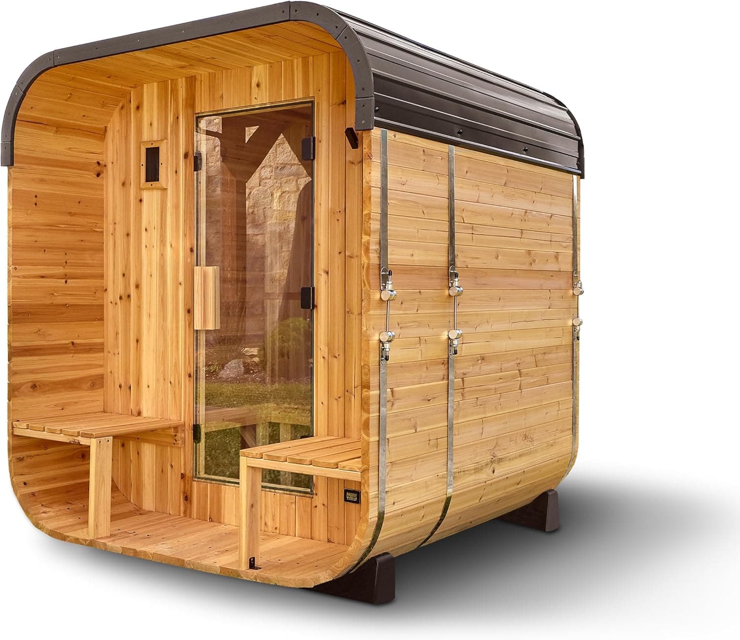 Backyard Discovery Lennon 2-4 Person Cedar Cube Sauna