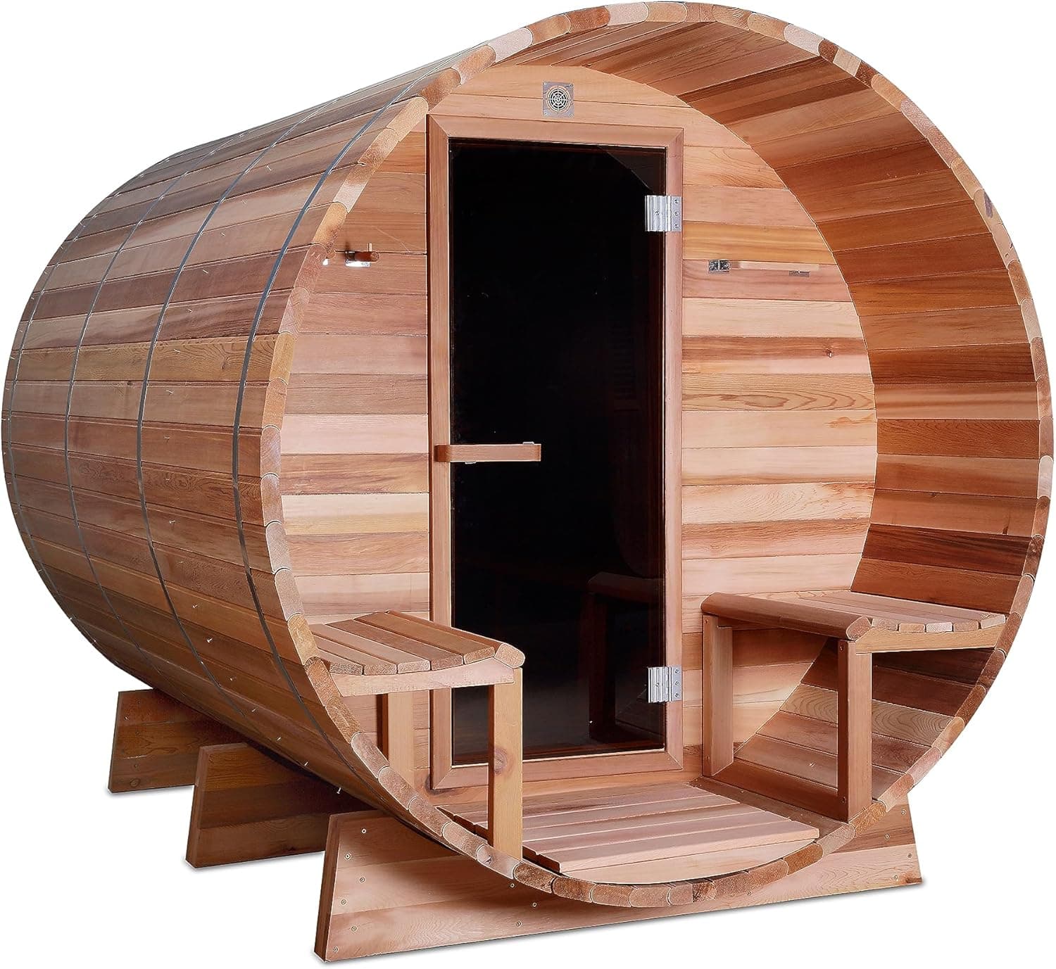 Cedar 6KW Wet Dry Outdoor Barrel Sauna - Image 1