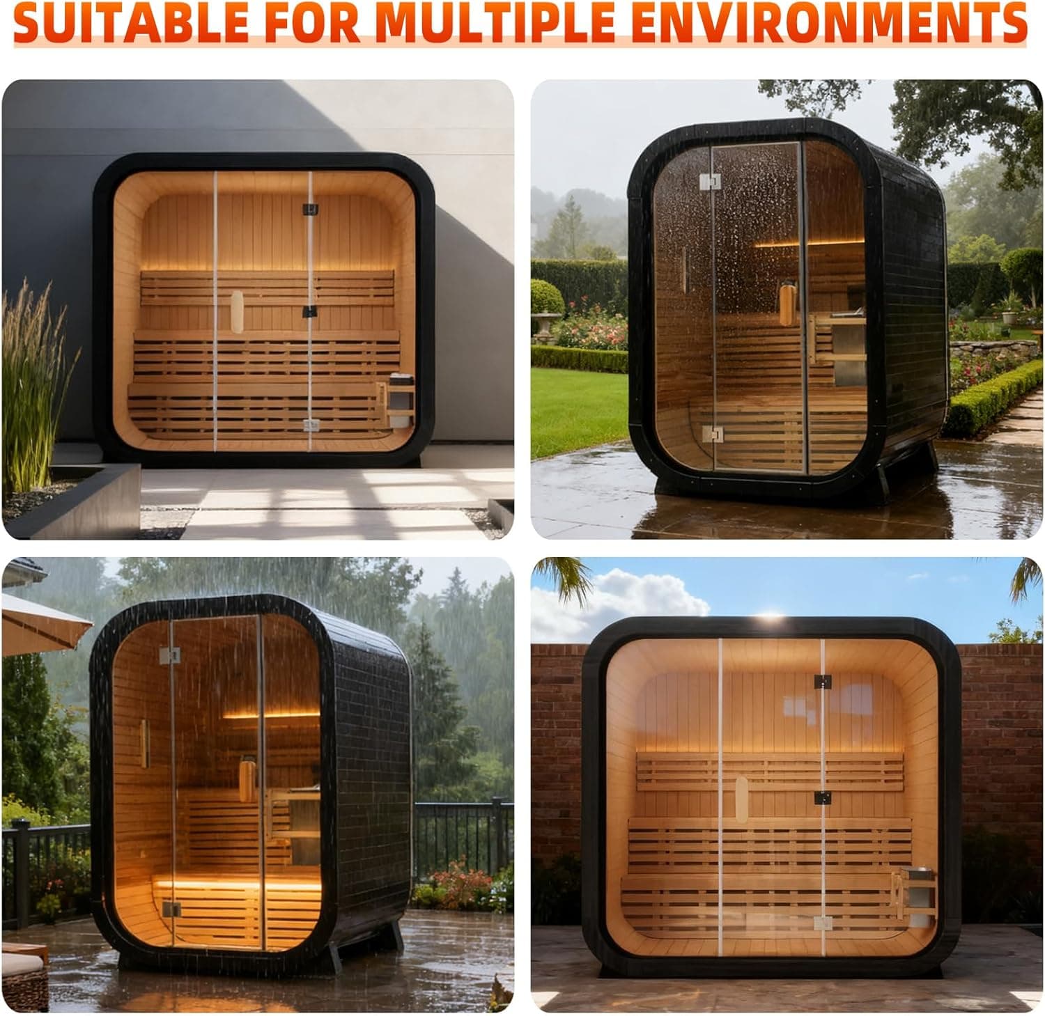 Canadian Spruce 4-6 Person Outdoor Barrel Sauna thumbnail 5