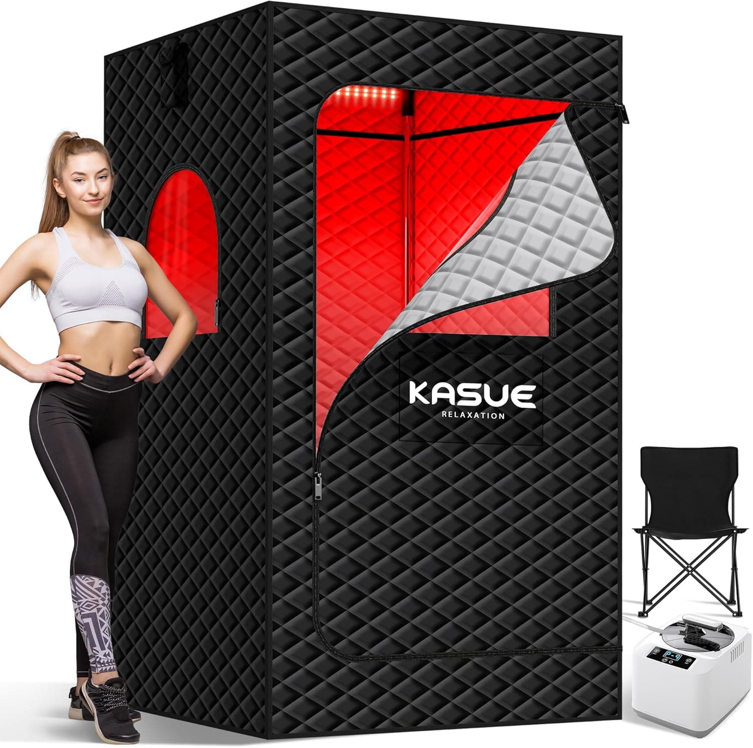 KASUE Portable Infrared Steam Sauna Tent for Home - Image 1